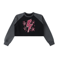 Lightning Bolt Babe Retro Crop Sweatshirt