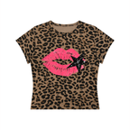 Women’s Leopard Print Crop T-Shirt