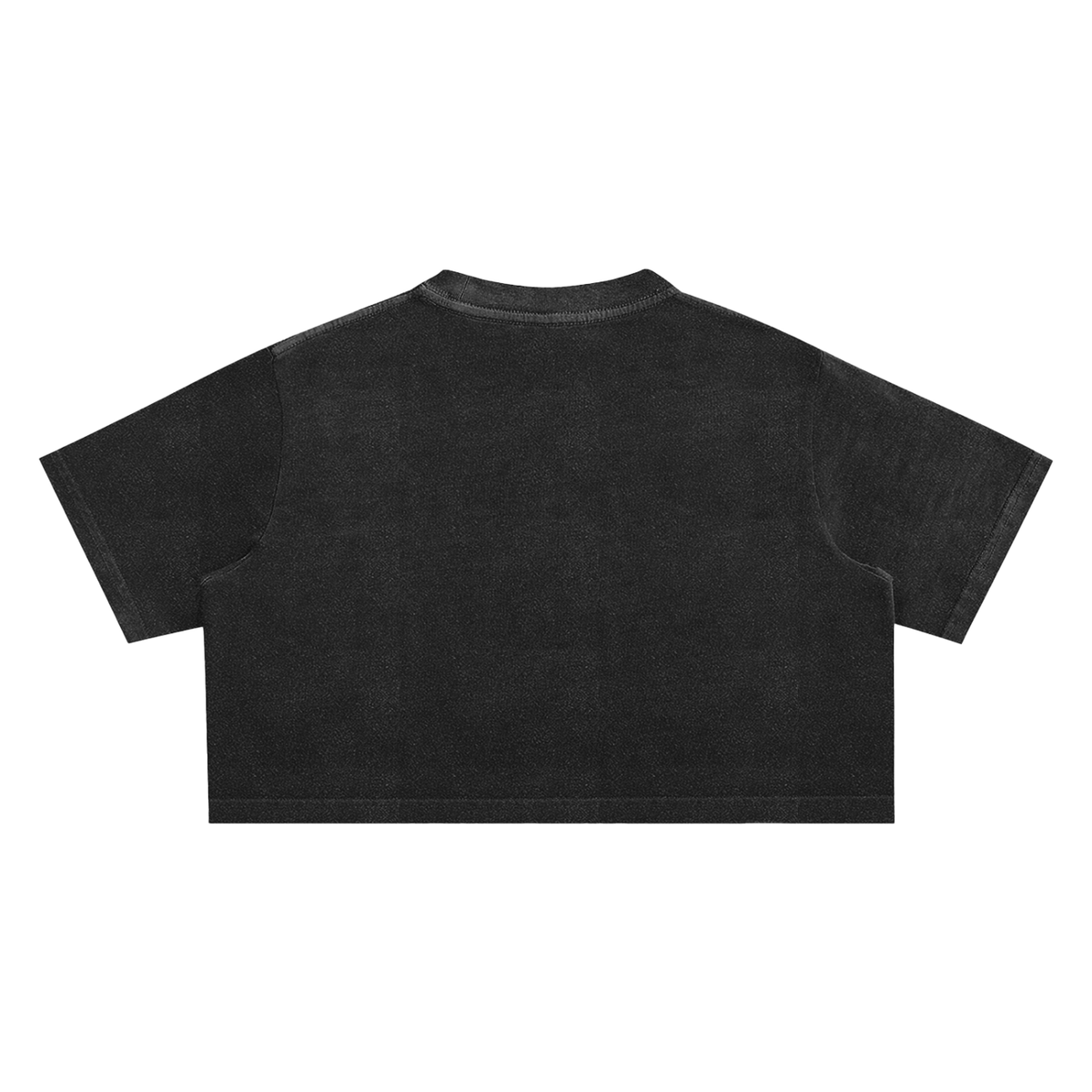 Hot Lips Snow Washed Crop Top T-Shirt