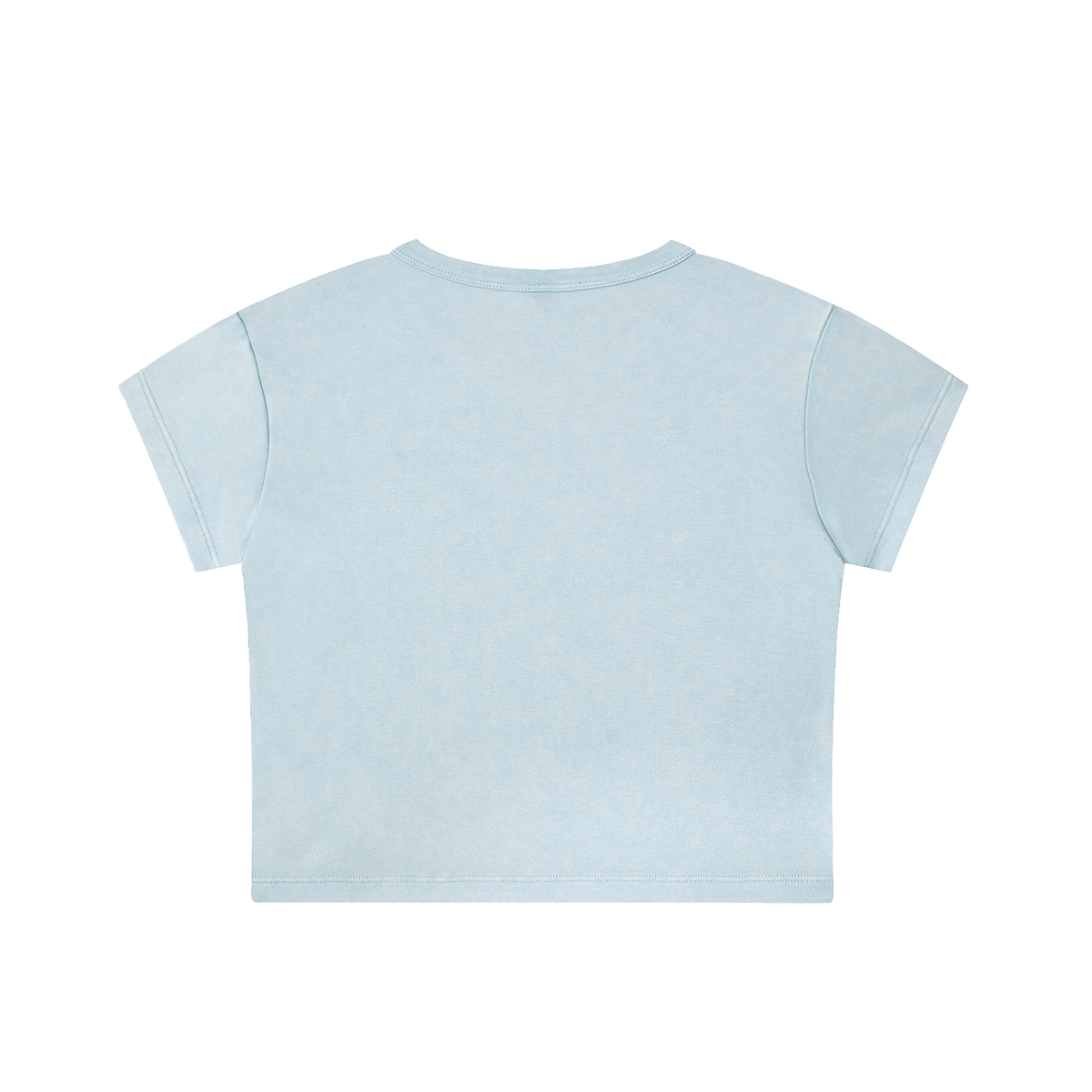 Smiley Face Washed Crop Top