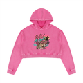 Wild At Heart Women’s Mineral Washed Crop Hoodie Sweatshirt