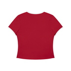 Foxy Ladies Club Retro Women’s Color Block Crop T-Shirt