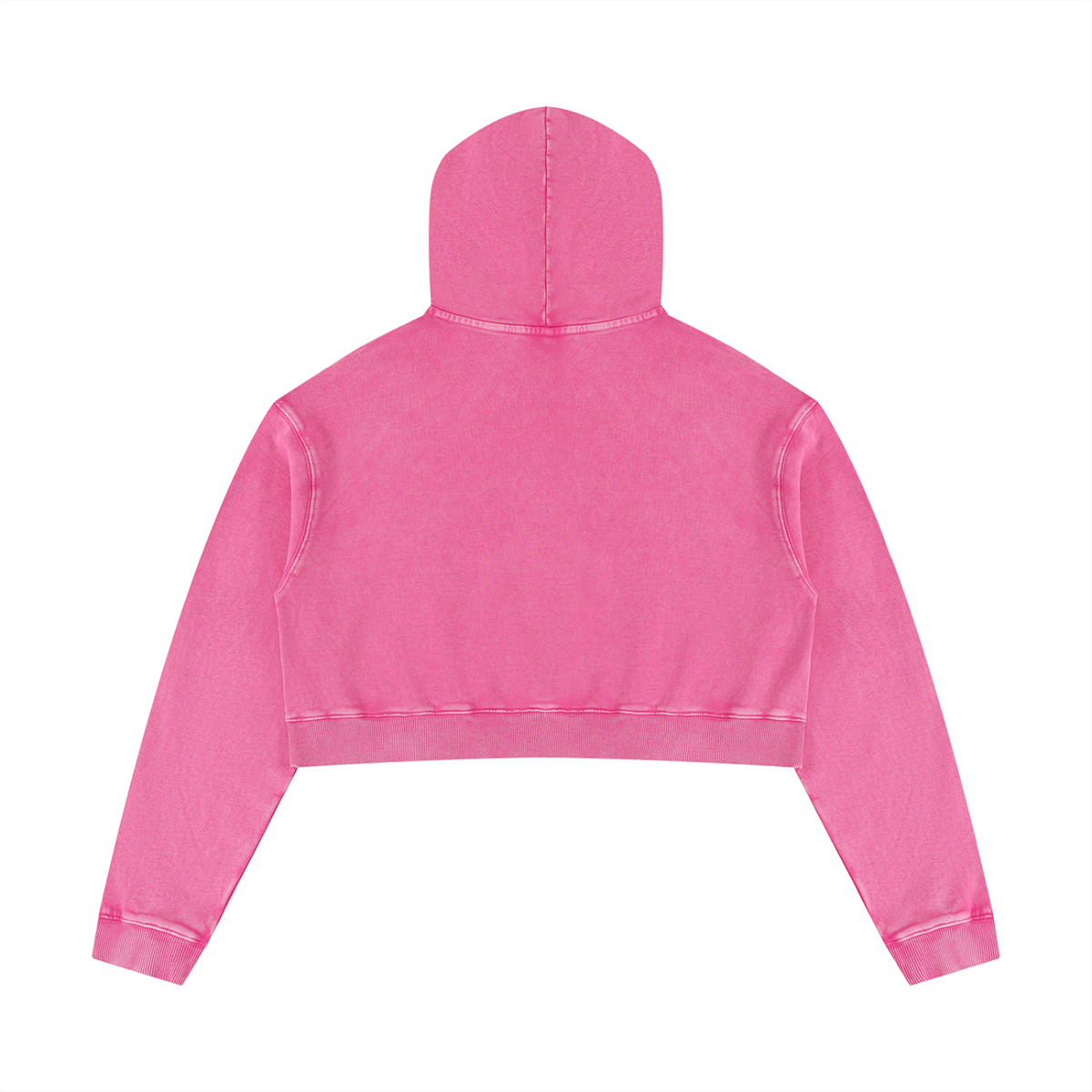 Wild At Heart Women’s Mineral Washed Crop Hoodie Sweatshirt
