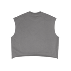 Smiley Star Face French Terry Boxy Tank Top