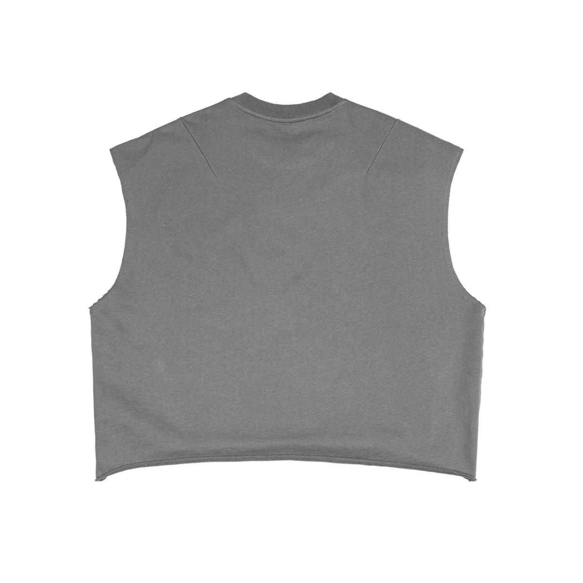 Smiley Star Face French Terry Boxy Tank Top