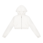 Wild At Heart Women's Cropped Full Zip Hoodie