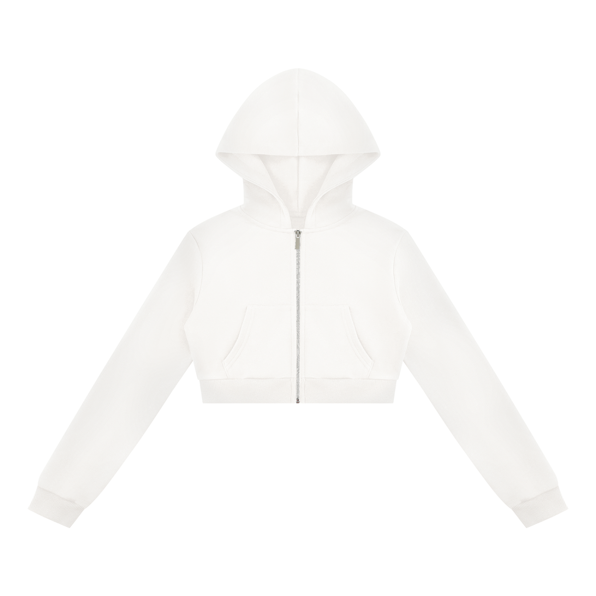 Wild At Heart Women's Cropped Full Zip Hoodie