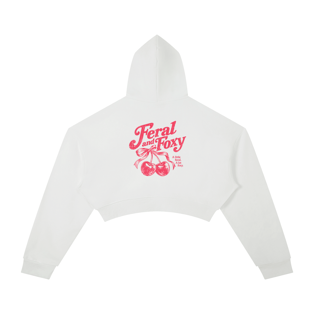 Feral and Foxy - A Little Feral, A Little Foxy Cherrie Bomb Cropped Hoodie