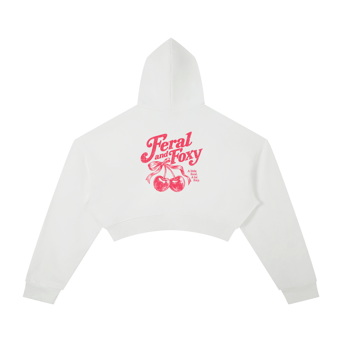Feral and Foxy - A Little Feral, A Little Foxy Cherrie Bomb Cropped Hoodie